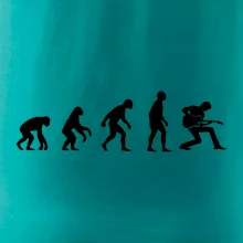 Evolúcia gitarista - kľačiaci Evolúcia gitarista - kľačiaci