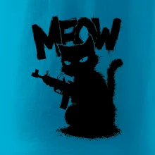 Meow mačka so zbraňou