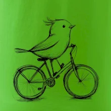 Vtáčik na bicykli