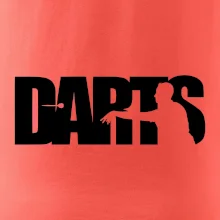 Darts - nápis so šípkarom