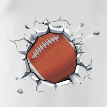 Americký futbal lopta v triku