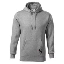 Zamilovaná mačka zozadu