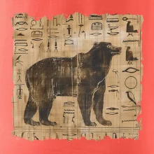 Egyptské hieroglyfy medveď