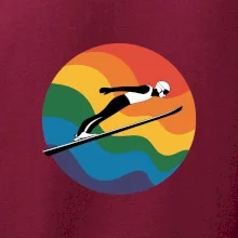 Skokan na lyžiach v kruhu