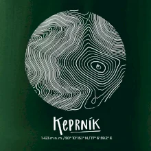 Keprník - vrstevnice v kruhu
