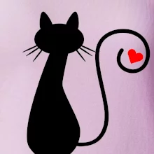 Zamilovaná mačka chvostík