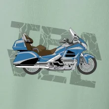 Cestovná motorka Amerika modrá