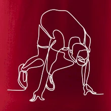 Bežec na štarte jedným ťahom