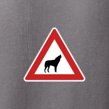 Dopravná značka - Pozor vlk