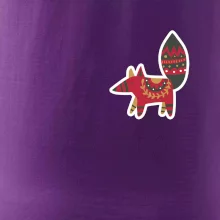 Folklór na prsníku líška