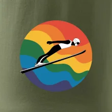 Skokan na lyžiach v kruhu