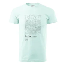 Špičák - vrstevnice v obdĺžniku