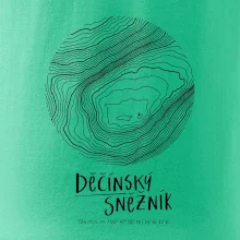 Děčínský Sněžník - vrstevnice v kruhu