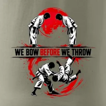 We bow before we throw judo