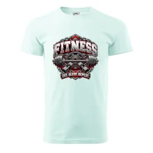 Fitness činka a závažia eat sleep repeat