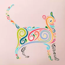 Mačka farebné krivky