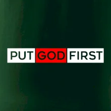 Put God first obdĺžnik