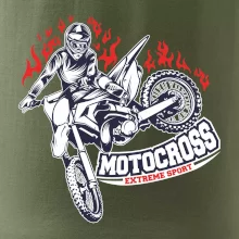 Motocross extreme sport fire