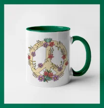 Peace symbol pieskový