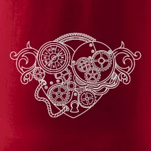 Steampunk srdce kreslené Steampunk srdce kreslené
