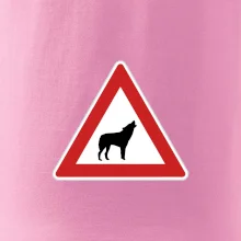 Dopravná značka - Pozor vlk