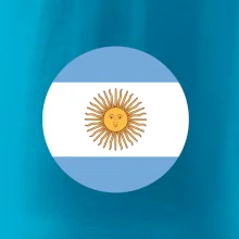 Argentína vlajka guľatá