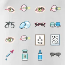 Očný lekár ikony Očný lekár ikony