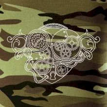 Steampunk srdce kreslené