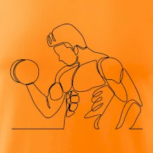 Fitness muž jedným ťahom Fitness muž jedným ťahom