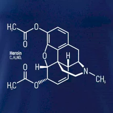 Molekulárna štruktúra Heroín