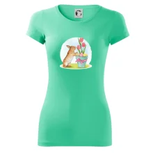 Veľkonočný zajačik tulipány