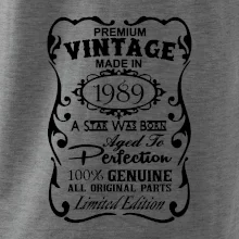 Vintage Etiketa - 1989