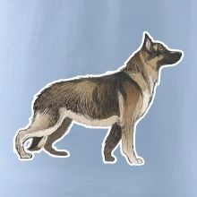 Nemecký ovčiak - hnedý kreslený Nemecký ovčiak - hnedý kreslený