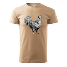 Kohút kreslený čiernobiely