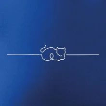 Mačka linka kreslená Mačka linka kreslená