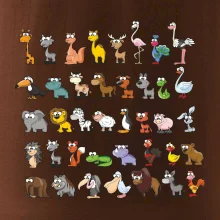 Tričko plné zvieratiek