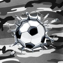 Futbalová lopta v triku Futbalová lopta v triku