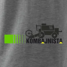 Kombajnista zelená a žltá Kombajnista zelená a žltá