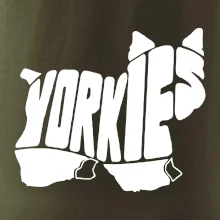 Yorkšírský teriér - Yorkie - Nápis v tele Yorkšírský teriér - Yorkie - Nápis v tele
