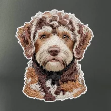 Lagotto romagnolo vyšívaná hlava Lagotto romagnolo vyšívaná hlava