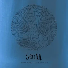 Šerák - vrstevnice v kruhu