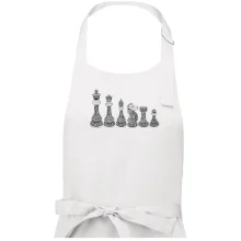 Šachové figúrky v rade - kreslené