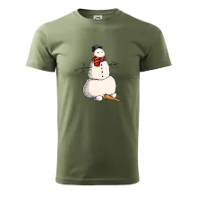 Snehuliak so spadnutým nosom