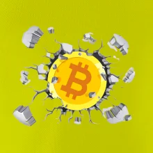 Bitcoin v tričku Bitcoin v tričku