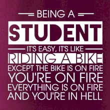 Being a student - bike