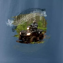 ATV štvorkolka v lese ATV štvorkolka v lese