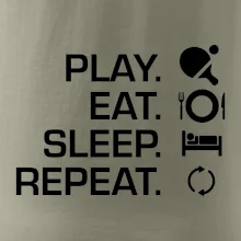 Stolný tenis - eat sleep