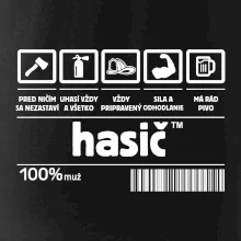 Čiarový kód - Hasič / hasička Čiarový kód - Hasič / hasička