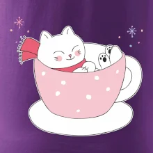 Vianočná mačka v hrnčeku