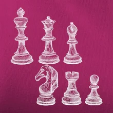 Šachové figúrky kreslené
